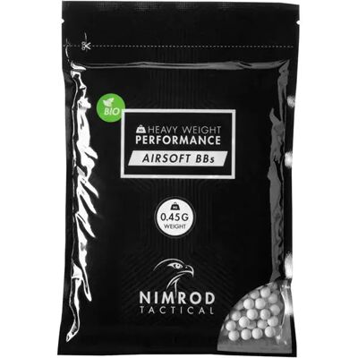 Nimrod Bolas De Airsoft 0.45g Bio Bb Professional Performance 1000rds Bag White One Size Nimrod Bolas De Airsoft 0.45g Bio Bb Professional Performance 1000rds Bag White One Size
