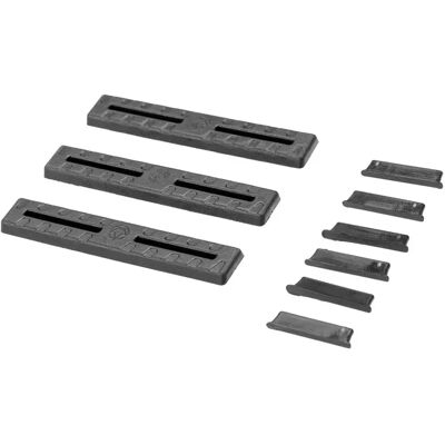 Manta Cubiertas De Riel M-lok Kit 3 Piezas Black One Size Manta Cubiertas De Riel M-lok Kit 3 Piezas Black One Size