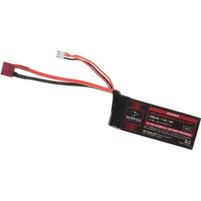 Nimrod Batería Lipo 7.4v 1500mah 65c Graphene Mini Type T-plug Black One Size Nimrod Batería Lipo 7.4v 1500mah 65c Graphene Mini Type T-plug Black One Size
