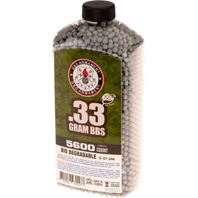 G&g Bolas De Airsoft 0.33g Bio Precision Bbs 5600rds Grey One Size G&g Bolas De Airsoft 0.33g Bio Precision Bbs 5600rds Grey One Size