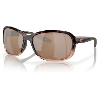 Costa Gafas De Sol Polarizadas Para Mujer Seadrift Shiny Tortoise Fade 1 Copper Silver Mirror 580G/CAT2 Costa Gafas De Sol Polarizadas Para Mujer Seadrift Shiny Tortoise Fade 1 Copper Silver Mirror 580G/CAT2