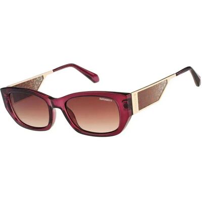 Superdry Gafas De Sol Sds-5036-161 Crystal Aubergine Brown grad/CAT3 Superdry Gafas De Sol Sds-5036-161 Crystal Aubergine Brown grad/CAT3