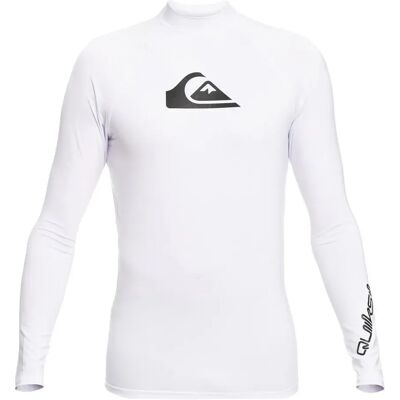Quiksilver Rash Guard Manga Larga Eqywr03357 All Time White XS Quiksilver Rash Guard Manga Larga Eqywr03357 All Time White XS