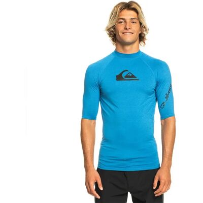 Quiksilver Rash Guard Manga Corta Alltime Snorkel Blue Heather XS Quiksilver Rash Guard Manga Corta Alltime Snorkel Blue Heather XS