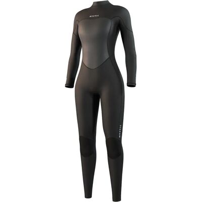 Mystic Traje De Neopreno De Manga Larga Con Cremallera En La Espalda Para Mujer Brand Flatlock 3/2 Mm Black XS Mystic Traje De Neopreno De Manga Larga Con Cremallera En La Espalda Para Mujer Brand Flatlock 3/2 Mm Black XS