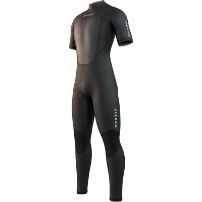 Mystic Traje De Neopreno De Manga Corta Con Cremallera En La Espalda Brand Flatlock 3/2 Mm Black S Mystic Traje De Neopreno De Manga Corta Con Cremallera En La Espalda Brand Flatlock 3/2 Mm Black S