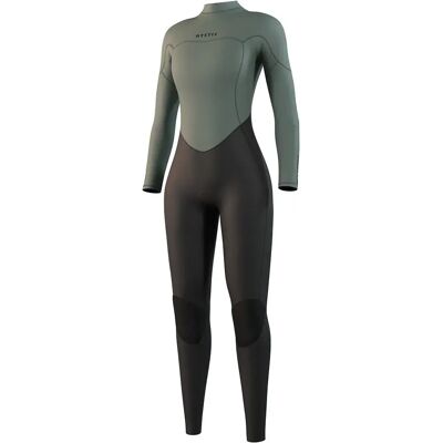 Mystic Traje De Neopreno De Manga Larga Con Cremallera En La Espalda Para Mujer Star 3/2 Mm Dark Olive S Mystic Traje De Neopreno De Manga Larga Con Cremallera En La Espalda Para Mujer Star 3/2 Mm Dark Olive S