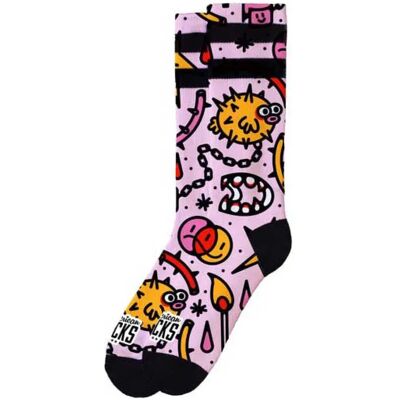 American Socks Calcetines Blowfish Pink / Orange / Red EU 42-46 American Socks Calcetines Blowfish Pink / Orange / Red EU 42-46
