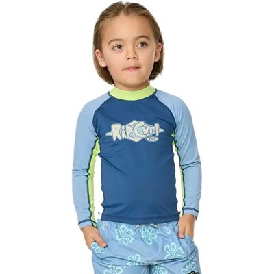 Rip Curl Rash Guard Manga Larga Ride The Wave Upf Light Navy 3-4 Años Rip Curl Rash Guard Manga Larga Ride The Wave Upf Light Navy 3-4 Años