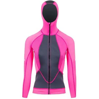 Beuchat Rash Guard Manga Larga Con Cremallera Entera Atoll With Hood Pink Fluor L Beuchat Rash Guard Manga Larga Con Cremallera Entera Atoll With Hood Pink Fluor L