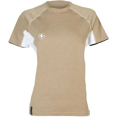 Aqualung Rash Guard Manga Corta Lf Beige / White L Aqualung Rash Guard Manga Corta Lf Beige / White L