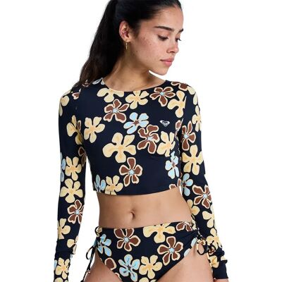 Roxy Rash Guard Manga Larga The Beach Babe Anthracite Nostalgic Feels S Roxy Rash Guard Manga Larga The Beach Babe Anthracite Nostalgic Feels S