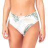 Rip Curl Coastal Palms Rollup Good Bikini Bottom Blanco S Mujer