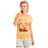 Protest Elles 23 Short Sleeve T-shirt Amarillo S Mujer