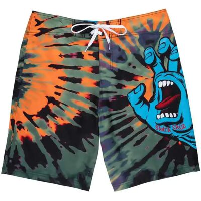 Santa Cruz Bañador Corto Screaming Hand Black / Orange / Green 30 Santa Cruz Bañador Corto Screaming Hand Black / Orange / Green 30