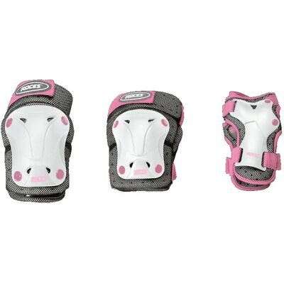 Roces Conjunto Ventilated Junior 3 Pack White / Pink M Roces Conjunto Ventilated Junior 3 Pack White / Pink M