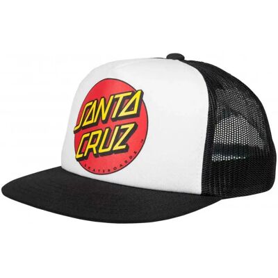 Santa Cruz Gorra Classic Dot Meshback White / Black One Size Santa Cruz Gorra Classic Dot Meshback White / Black One Size