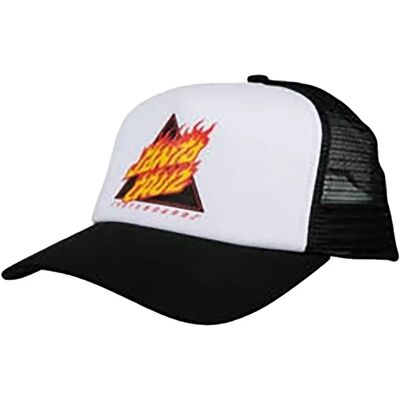 Santa Cruz Gorra Flamed Not A Dot Meshback White / Black One Size Santa Cruz Gorra Flamed Not A Dot Meshback White / Black One Size