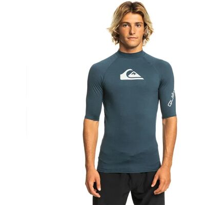Quiksilver Rash Guard Manga Corta Alltime Sfsh Navy Blazer Heather M Quiksilver Rash Guard Manga Corta Alltime Sfsh Navy Blazer Heather M