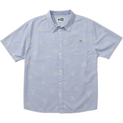 Salty Crew Camisa De Manga Corta Good Vibes Woven Blue Fog L Salty Crew Camisa De Manga Corta Good Vibes Woven Blue Fog L