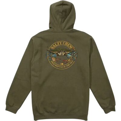 Salty Crew Sudadera Con Capucha Jimmy Fleece Dusty Olive L Salty Crew Sudadera Con Capucha Jimmy Fleece Dusty Olive L