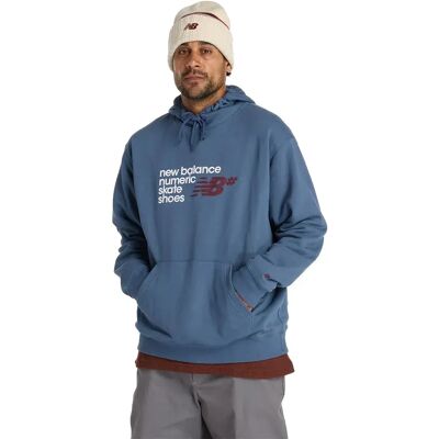 New Balance Sudadera Con Capucha Numeric French Terry Blue M New Balance Sudadera Con Capucha Numeric French Terry Blue M