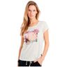 Protest Elles 23 Short Sleeve T-shirt Gris L Mujer