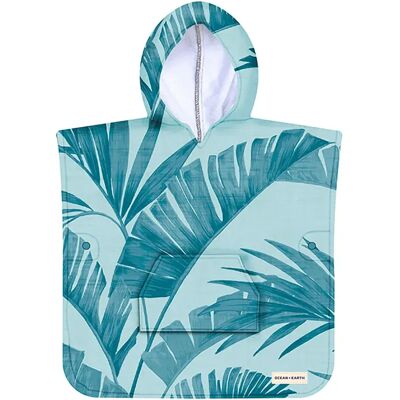 Ocean & Earth Toalla Toddlers Palm Hooded Poncho Blue One Size Ocean & Earth Toalla Toddlers Palm Hooded Poncho Blue One Size