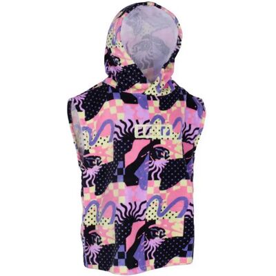 Ion Toalla Poncho Mini Grom Funky / Coral 60-110 cm Ion Toalla Poncho Mini Grom Funky / Coral 60-110 cm