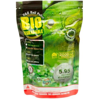 G&g Bolas De Airsoft 0.25g Bio Precision Bbs 2000rds White One Size G&g Bolas De Airsoft 0.25g Bio Precision Bbs 2000rds White One Size