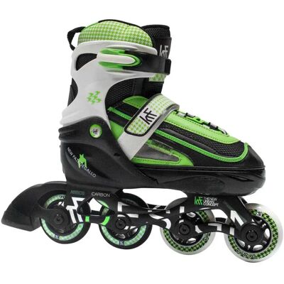 KRF El Nuevo Concepto Urbano Patines en Línea Ajustables - Fitness, Verde, Talla 31-34 KRF El Nuevo Concepto Urbano Patines en Línea Ajustables - Fitness, Verde, Talla 31-34