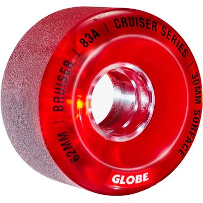 Rueda de monopatín Globe Bruiser Cruiser 62 mm Rojo Claro - Rueda de monopatín Rueda de monopatín Globe Bruiser Cruiser 62 mm Rojo Claro - Rueda de monopatín