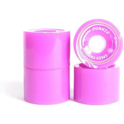 Ruedas para Longboard - Rosa - 70x52mm - Ruedas para Longboard Ruedas para Longboard - Rosa - 70x52mm - Ruedas para Longboard