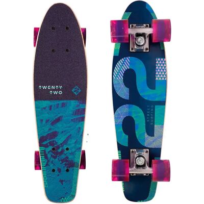 Street Surfing Monopatín Cruiser Beach Board Wood Twenty Two 25´´ Blue / Green One Size Street Surfing Monopatín Cruiser Beach Board Wood Twenty Two 25´´ Blue / Green One Size