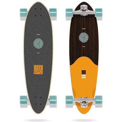 Long Island Longboard Mother Earth Pintail 35´´ Black / Brown / Orange 9.0 Pulgadas Long Island Longboard Mother Earth Pintail 35´´ Black / Brown / Orange 9.0 Pulgadas