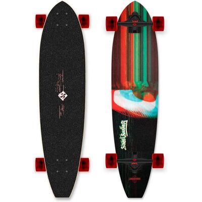 Street Surfing Longboard Cut Kicktail 36´ Drag Vision Black / Red One Size Street Surfing Longboard Cut Kicktail 36´ Drag Vision Black / Red One Size