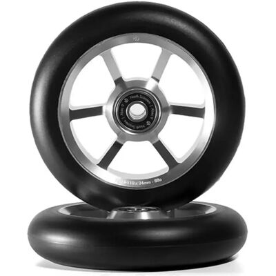 North Rueda De Scooter Signal V3 30mm Pu Silver / Black One Size North Rueda De Scooter Signal V3 30mm Pu Silver / Black One Size