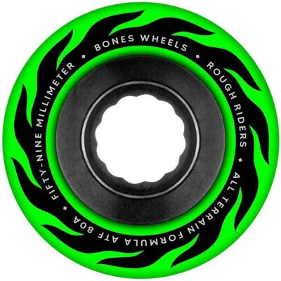 Bones Ruedas De Monopatín Rought Riders Eternal Flame Green 59mm/80A Bones Ruedas De Monopatín Rought Riders Eternal Flame Green 59mm/80A