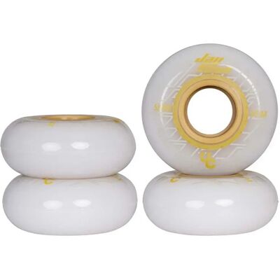 Undercover Ruedas De Patines Jay Yoon 4 Unidades White / Gold 58 mm-92A and 88A Undercover Ruedas De Patines Jay Yoon 4 Unidades White / Gold 58 mm-92A and 88A
