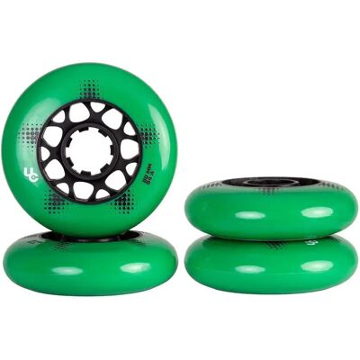 Undercover Ruedas De Patines Team Pro 4 Unidades Black / Green 80 mm-84A Undercover Ruedas De Patines Team Pro 4 Unidades Black / Green 80 mm-84A