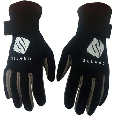 Seland Guantes Neoprene 2 Mm Black / Grey XS Seland Guantes Neoprene 2 Mm Black / Grey XS