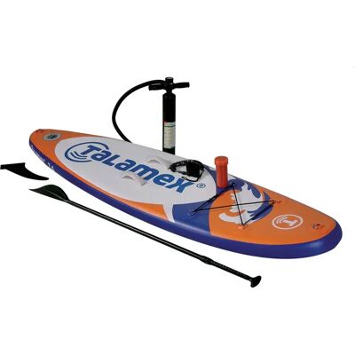 Talamex Set De Paddle Surf Hinchable Wave 7´6´´ White / Orange / Blue 228.6 cm Talamex Set De Paddle Surf Hinchable Wave 7´6´´ White / Orange / Blue 228.6 cm