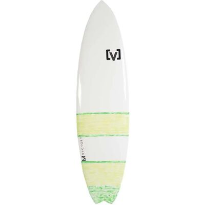 Victory Tabla De Surf Eps Swallow Tail Thruster Flying Fish D2 6´0´´ White / Green 182.9 cm Victory Tabla De Surf Eps Swallow Tail Thruster Flying Fish D2 6´0´´ White / Green 182.9 cm