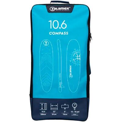 Talamex Funda Para Tabla Sup Compass 10.6 Light Blue One Size Talamex Funda Para Tabla Sup Compass 10.6 Light Blue One Size