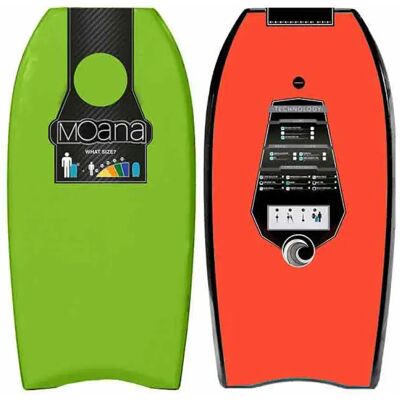 Moana Bodyboard One With Leash 44´´ Green / Orange 01 111.76 cm Moana Bodyboard One With Leash 44´´ Green / Orange 01 111.76 cm