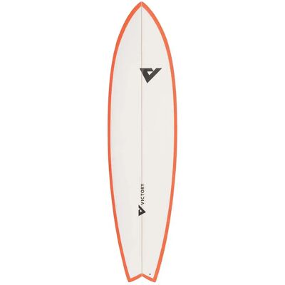 Victory Tabla De Surf Long Fish Epoxy 6´10 Matt Orange 208.28 cm Victory Tabla De Surf Long Fish Epoxy 6´10 Matt Orange 208.28 cm