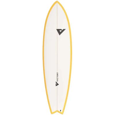 Victory Tabla De Surf Long Fish Epoxy 6´10 Matt Yellow 208.28 cm Victory Tabla De Surf Long Fish Epoxy 6´10 Matt Yellow 208.28 cm