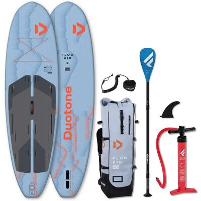 Duotone Set De Paddle Surf Hinchable Flow Air Sls 10´4´´ Cyan / Blue 264.16 cm Duotone Set De Paddle Surf Hinchable Flow Air Sls 10´4´´ Cyan / Blue 264.16 cm