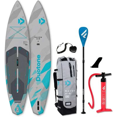 Duotone Set De Paddle Surf Hinchable Raven Air Sls 12´6´´ Light / Grey 320.04 cm Duotone Set De Paddle Surf Hinchable Raven Air Sls 12´6´´ Light / Grey 320.04 cm