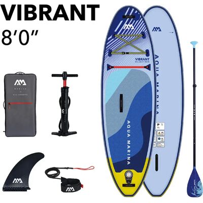 Aqua Marina Tabla De Paddle Surf Hinchable Junior Vibrant 8´0´´ All-around 244 x 71 x 10 cm Aqua Marina Tabla De Paddle Surf Hinchable Junior Vibrant 8´0´´ All-around 244 x 71 x 10 cm